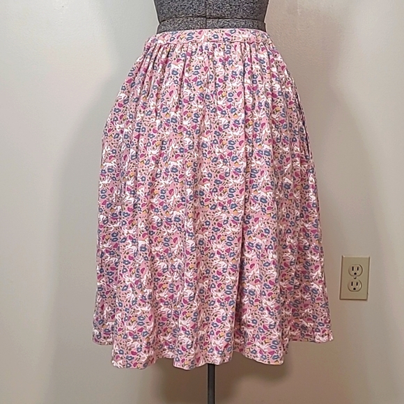 Vintage 90s Miller's Sportific Horse Equestrian Print Midi Skirt Size Large - Picture 4 of 8